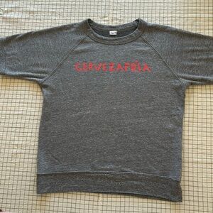 Clare V. 🧊🍺 CERVEZAFRIA short sleeve sweatshirt sz sm